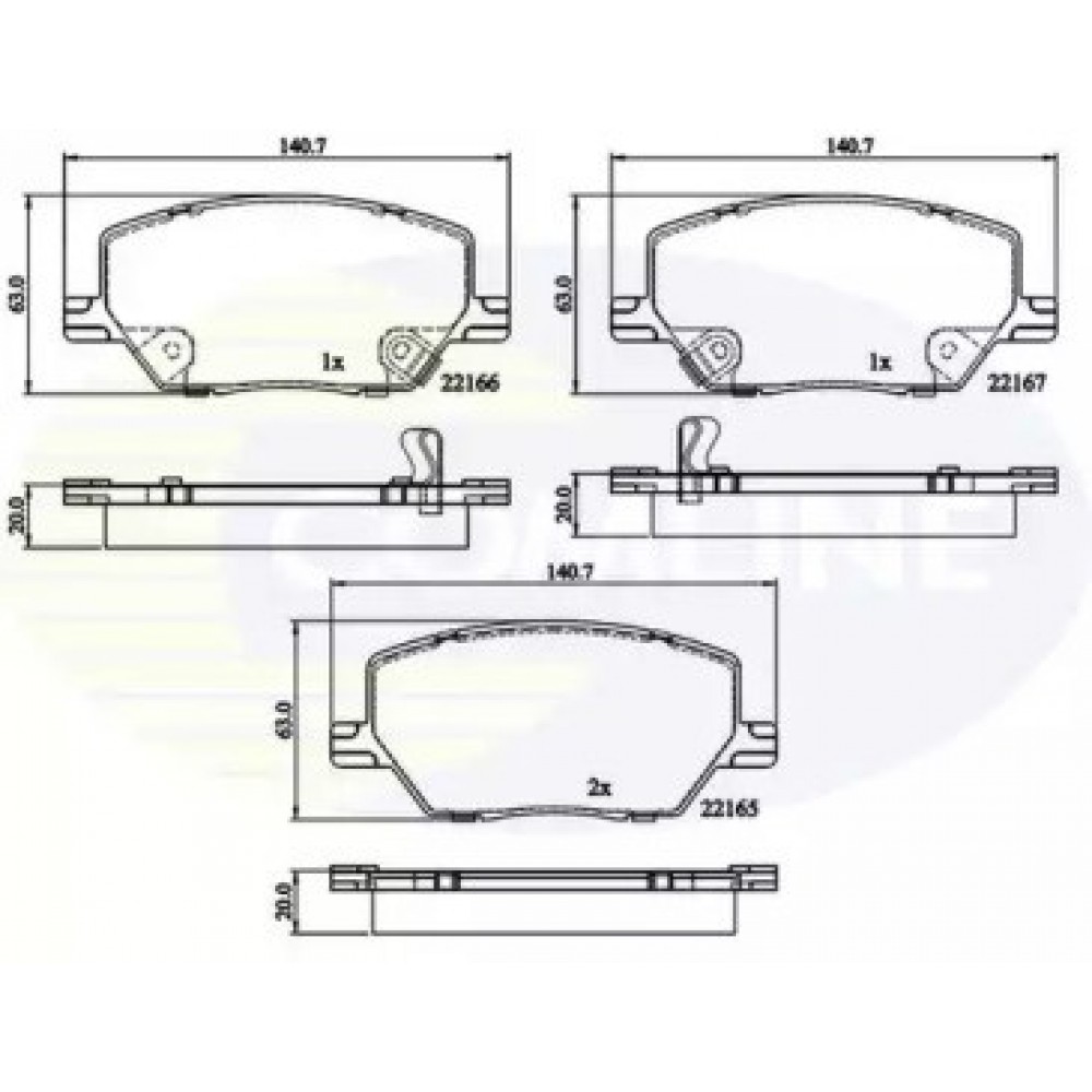 STABDŽIŲ TRINKELIŲ KOMPLEKTAS FIAT 500X; JEEP COMPASS, RENEGADE 1.0-2.0D 07.14-