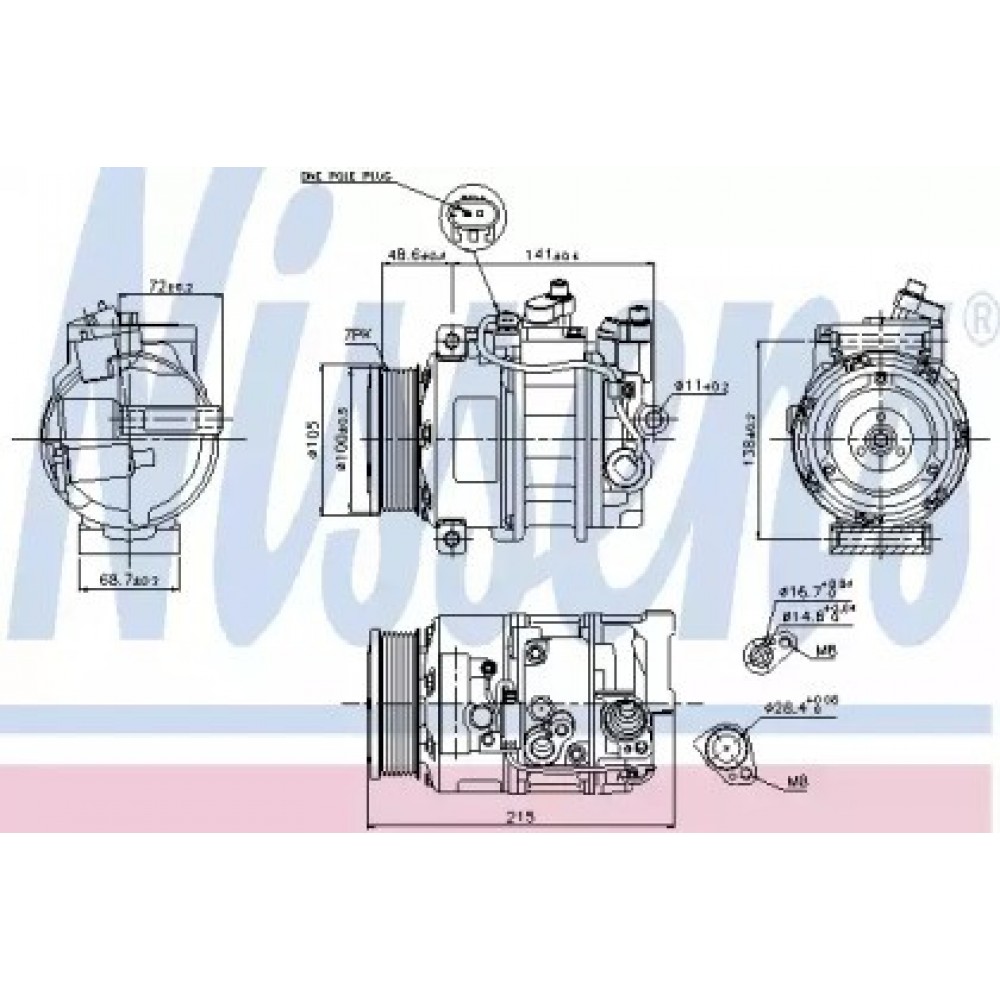 AC SIURBLYS MB W204 3.0D/3.2D 11.02-12.17