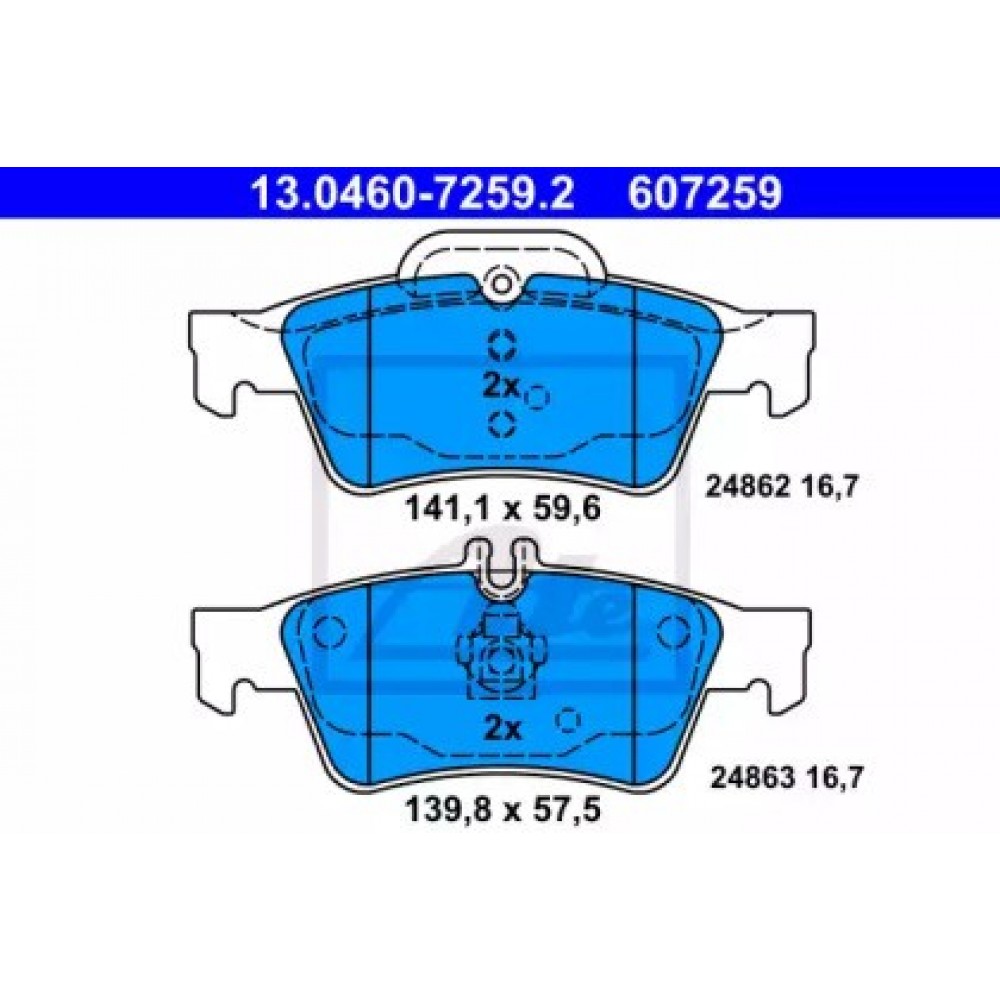 STABDŽIŲ TRINKELIŲ KOMPLEKTAS MB W211/W220/W221 02-