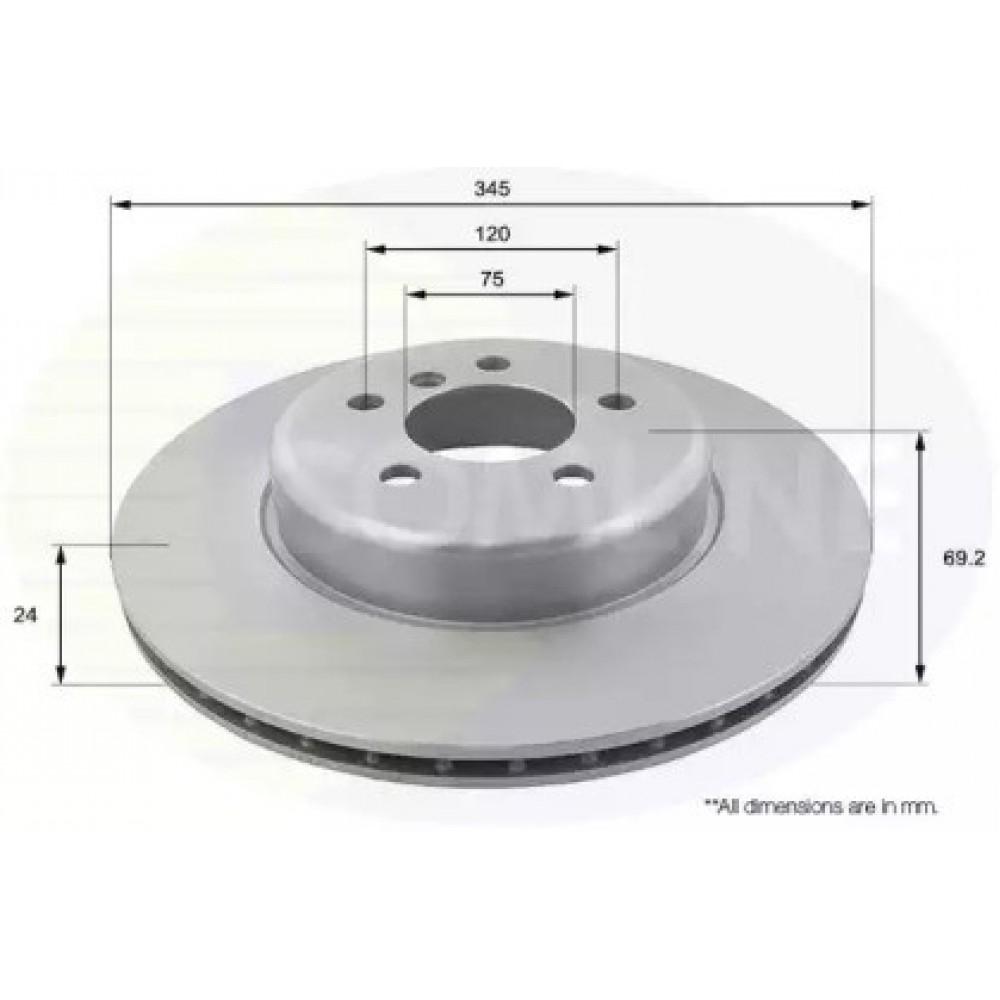 STABDŽIŲ DISKAS BMW F10-F13/F01-F06  2.0D-4.4 09.08-10.18 KPL 2vnt.