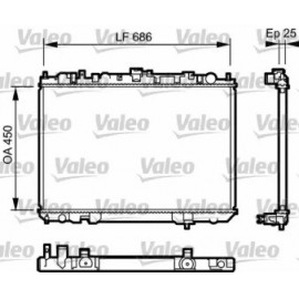 RADIATORIUS NISSAN X-TRAIL I 2.2D 06.01-01.13