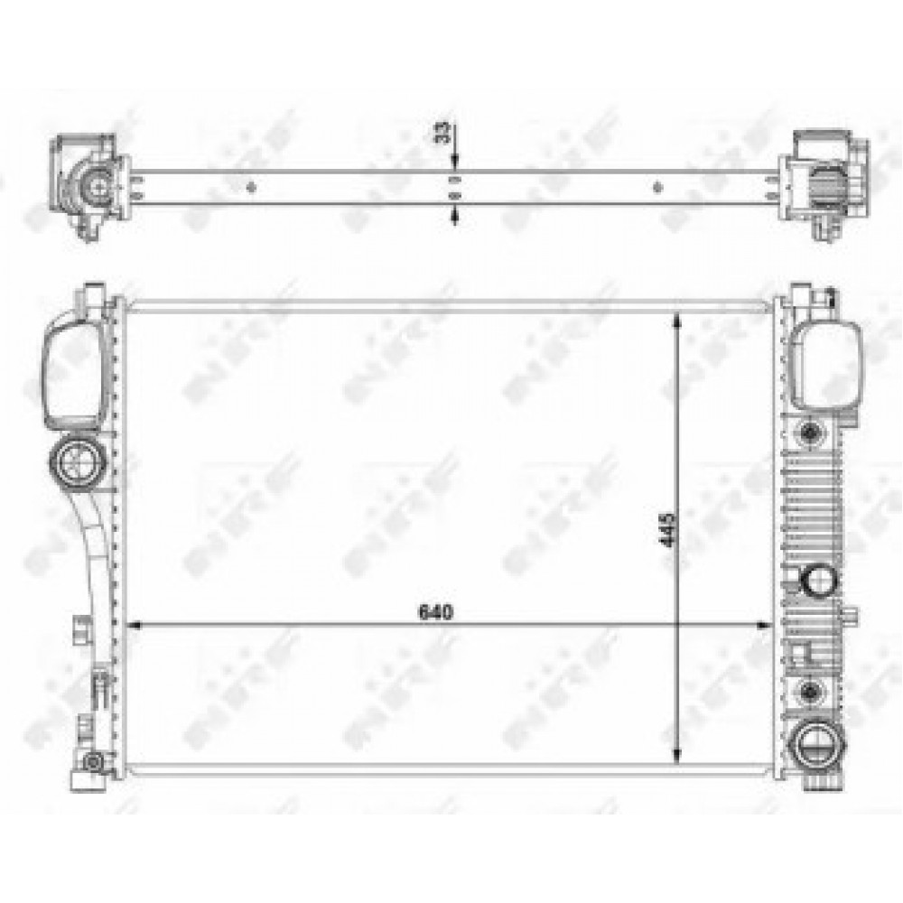 RADIATORIUS MERCEDES S (C216), S (W221) 2.2D-6.2 10.05-12.13