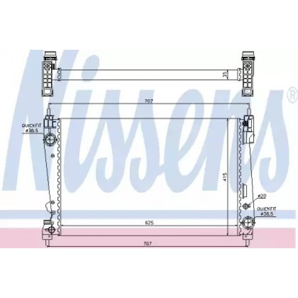 RADIATORIUS FIAT 1.3D-2.0D 10.05-