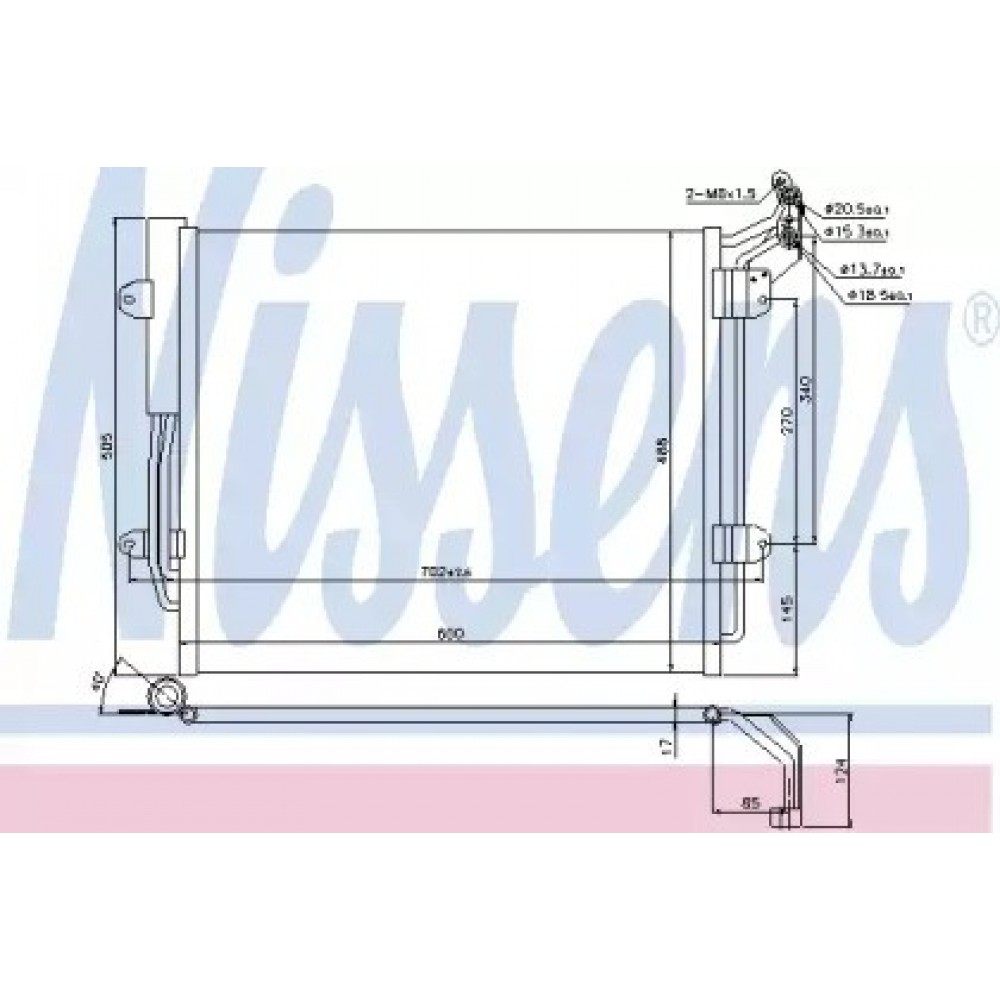 RADIATORIUS AC SEAT ALHAMBRA; VW SHARAN 1.4/2.0/2.0D 05.10-