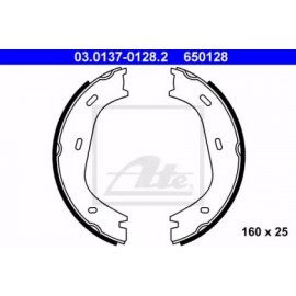 Stabdžių trinkelių komplektas, stovėjimo stabdis (160x25mm) Mercedes W126 80-91