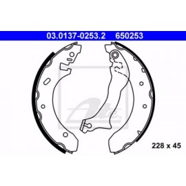 Stabdžių trinkelių komplektas (228x45mm) Ford Mondeo 93-94, Mondeo kombi 93-00