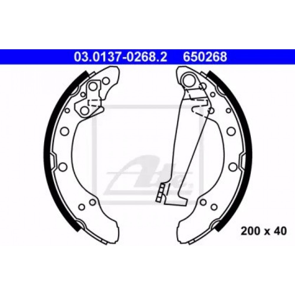 Stabdžių trinkelių komplektas VW Vento 92-98, Golf III 91-97 Skoda Felicia 94-01, Fabia 99- Seat Toledo 91-99, Ibiza 93- ,Cordoba 93-