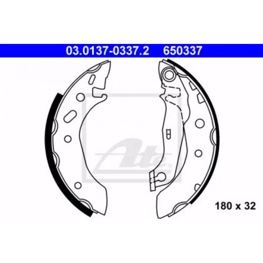 Stabdžių trinkelių komplektas Ford Escort 1,3-1,5 95- ,Ka 96- ,Puma 97- Mazda 121 96-