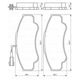 STABDŽIŲ TRINKELIŲ KOMPLEKTAS CITROEN PRIEKINĖ AŠIS JUMPER 2,0-2,8 HDI 00-06