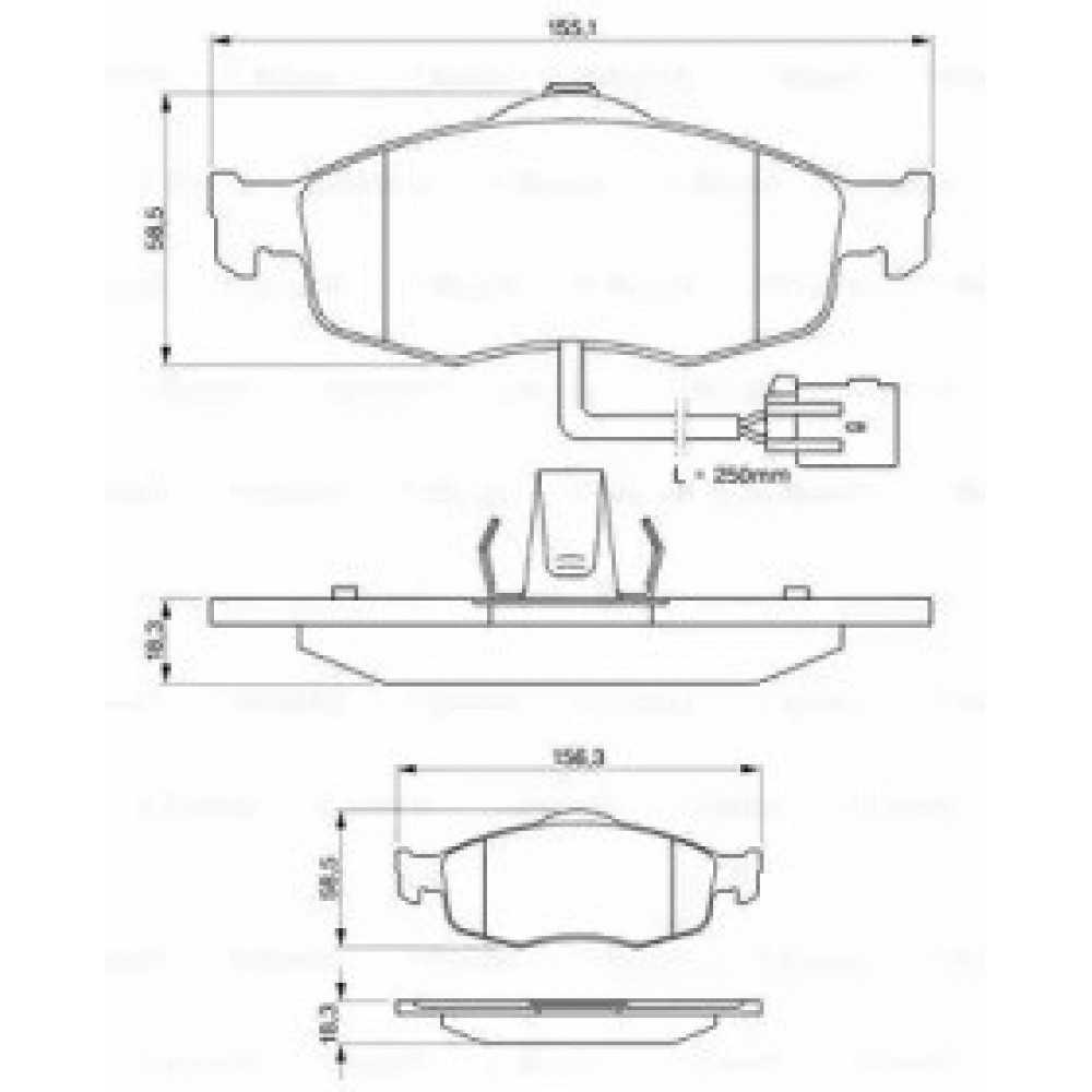 STABDŽIŲ TRINKELIŲ KOMPLEKTAS FORD PRIEKINĖ AŠIS MONDEO/SCORPIO/SIERRA 82-00