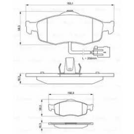 STABDŽIŲ TRINKELIŲ KOMPLEKTAS FORD PRIEKINĖ AŠIS MONDEO/SCORPIO/SIERRA 82-00