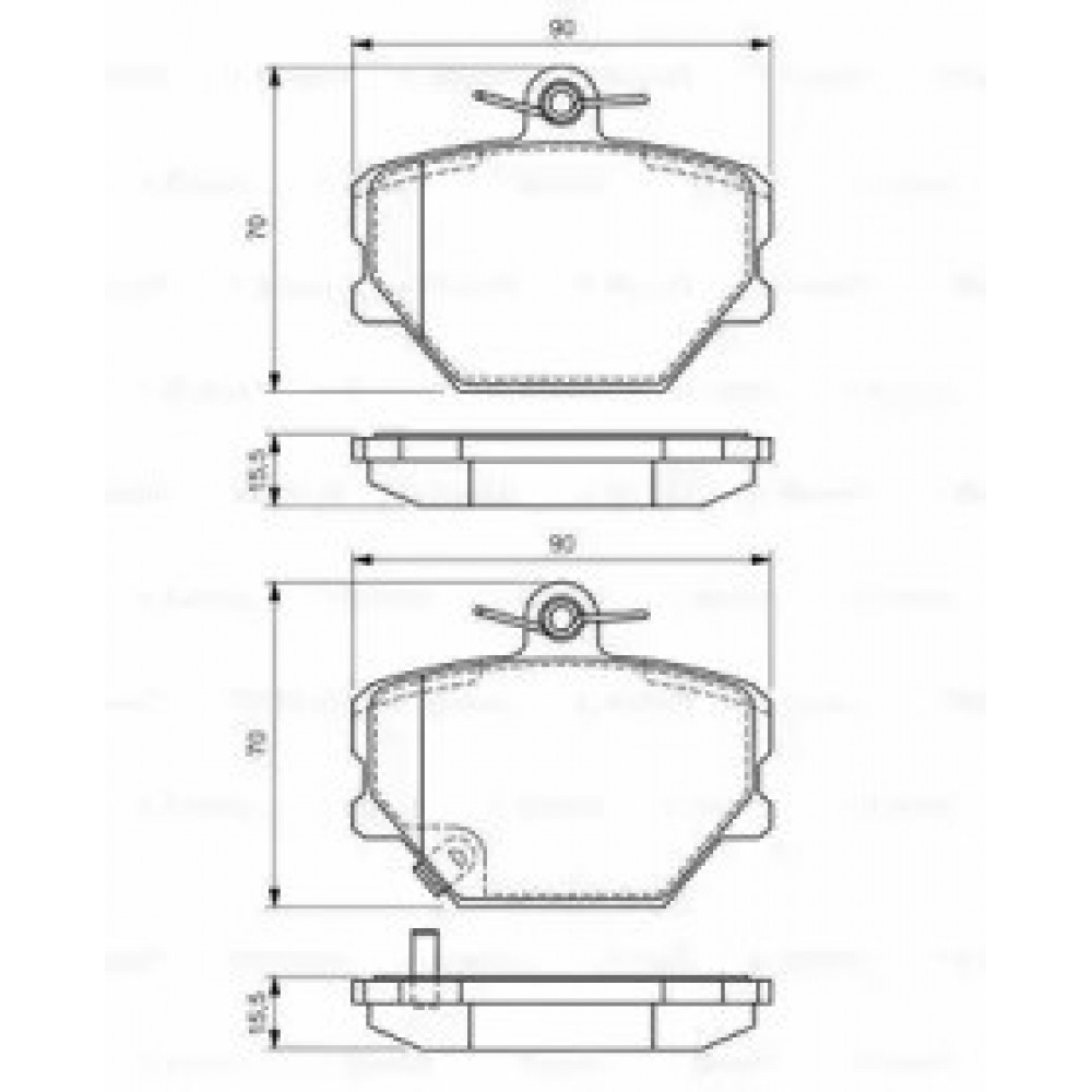 STABDŽIŲ TRINKELIŲ KOMPLEKTAS SMART PRIEKINĖ AŠIS CITY-COUPE/ROADSTER/FORTWO 98-