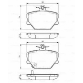 STABDŽIŲ TRINKELIŲ KOMPLEKTAS SMART PRIEKINĖ AŠIS CITY-COUPE/ROADSTER/FORTWO 98-