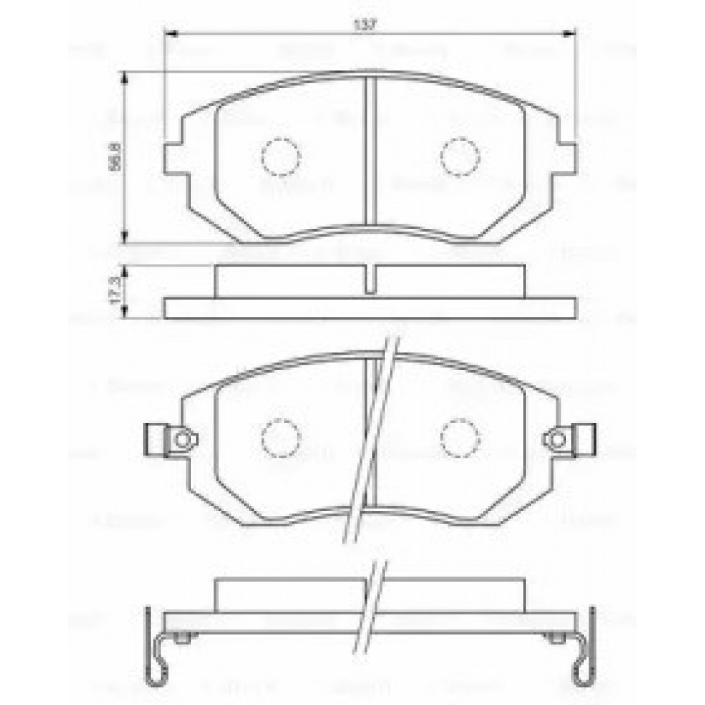 STABDŽIŲ TRINKELIŲ KOMPLEKTAS SUBARU PRIEKINĖ AŠIS BR/FORESTER/IMEA/GACY/OUTBACK/XV 1,5-2,5 05-