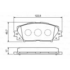 STABDŽIŲ TRINKELIŲ KOMPLEKTAS TOYOTA PRIEKINĖ AŠIS IUS/YARIS 1,0/1,8 05-16