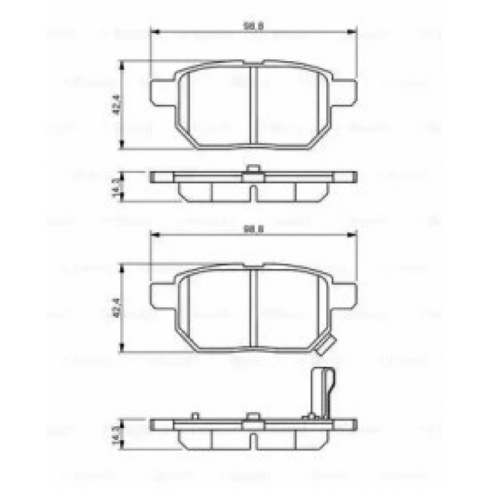 STABDŽIŲ TRINKELIŲ KOMPLEKTAS TOYOTA GALINĖ AŠIS YARIS 06-/AURIS 07-JAPAN/IUS