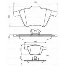STABDŽIŲ TRINKELIŲ KOMPLEKTAS VOLVO PRIEKINĖ AŠIS C70/S40/V40/V50 04-/VECTRA C TURBO/OPC