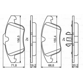 STABDŽIŲ TRINKELIŲ KOMPLEKTAS VOLVO PRIEKINĖ AŠIS S60/80 10-