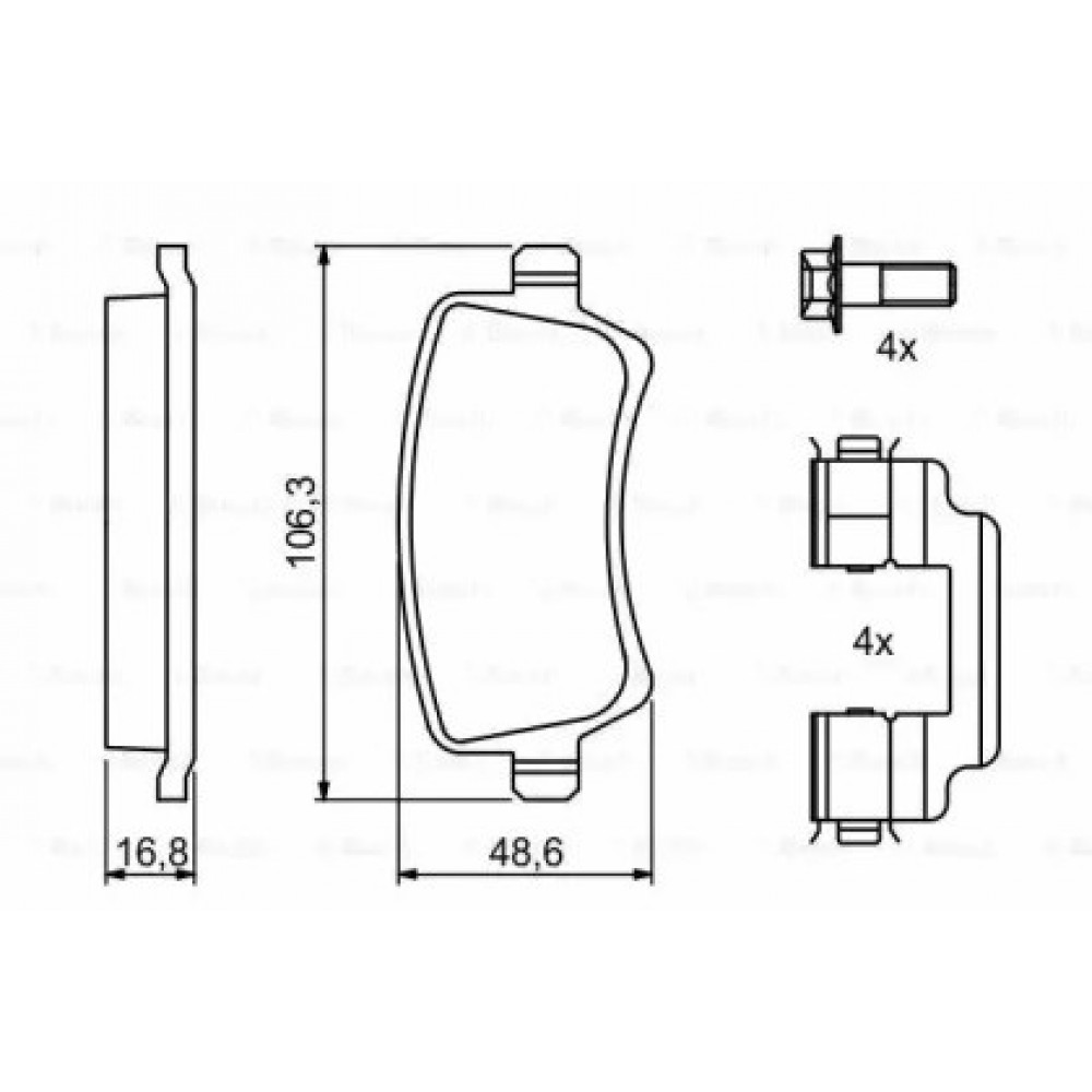STABDŽIŲ TRINKELIŲ KOMPLEKTAS FORD MONDEO 07-/GALAXY,S-MAX 06-