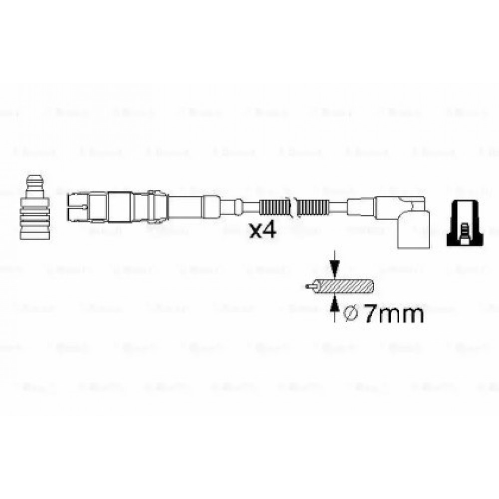 AUKŠTOS ĮTAMPOS LAIDŲ KOMPLEKTAS BMW 316/318 E46