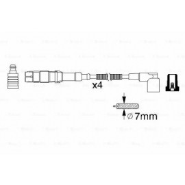 AUKŠTOS ĮTAMPOS LAIDŲ KOMPLEKTAS BMW 316/318 E46