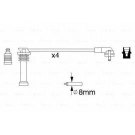 AUKŠTOS ĮTAMPOS LAIDŲ KOMPLEKTAS FORD