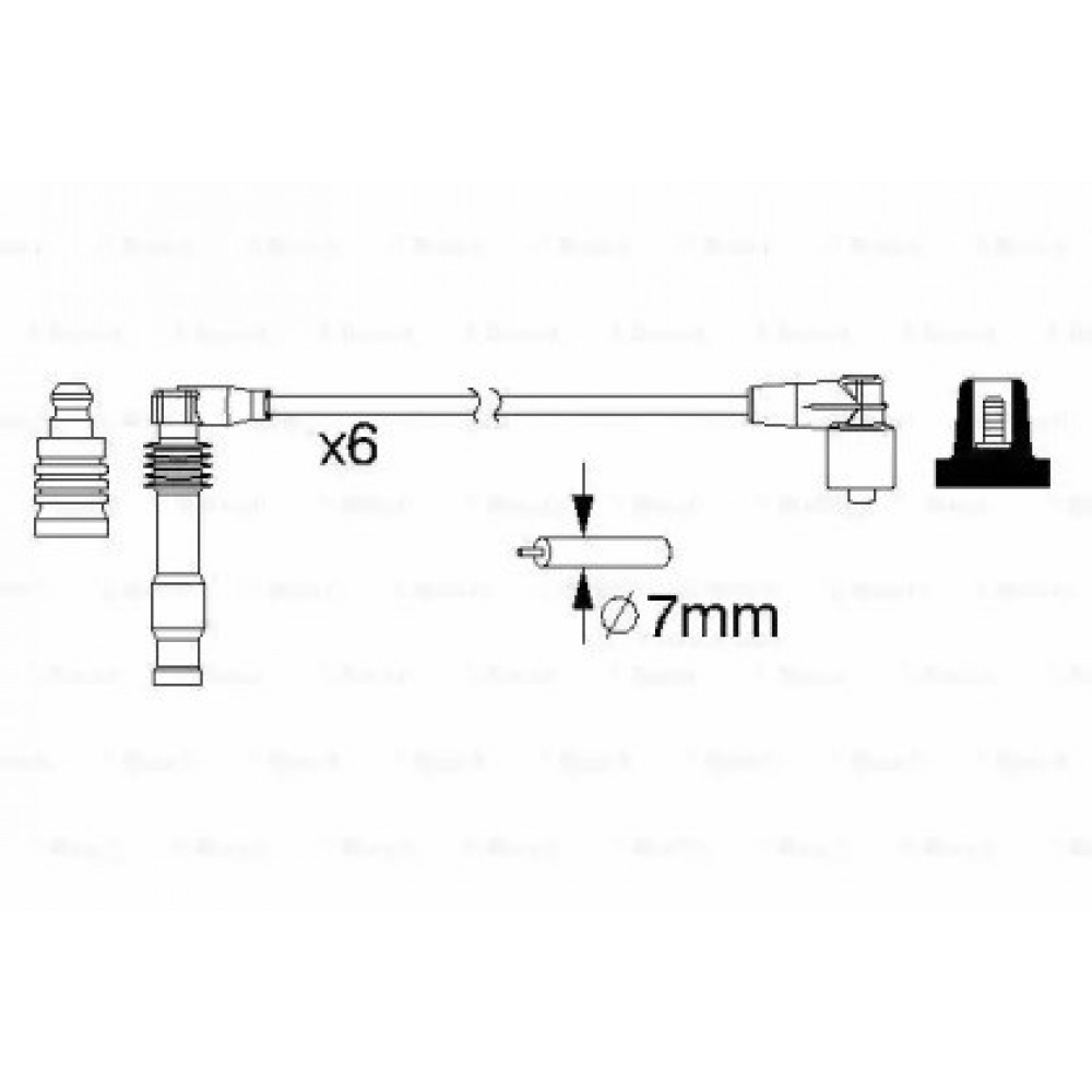AUKŠTOS ĮTAMPOS LAIDŲ KOMPLEKTAS OPEL 2,5 V6