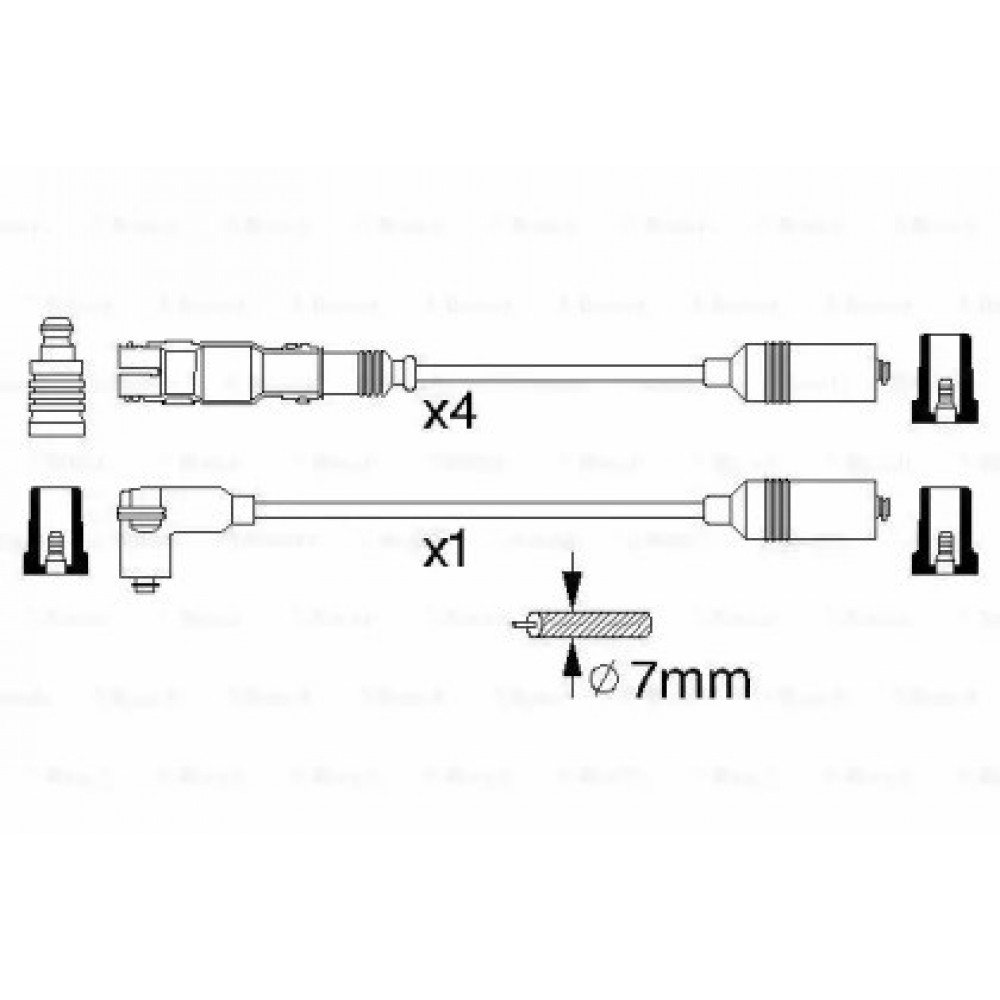 AUKŠTOS ĮTAMPOS LAIDŲ KOMPLEKTAS VW 1,6 A4