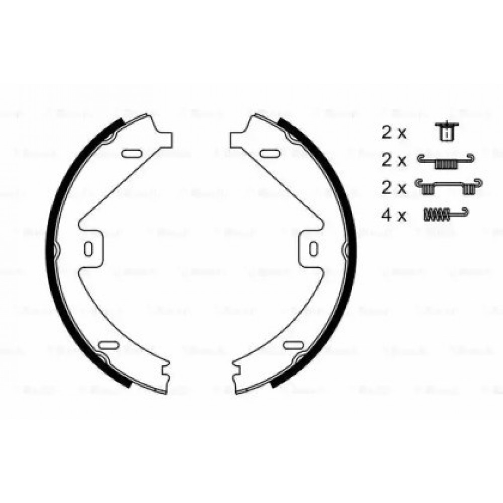 STABDŽIŲ TRINKELIŲ KOMPLEKTAS/BŪGNAI DB C218/X218/W212/X204 08-