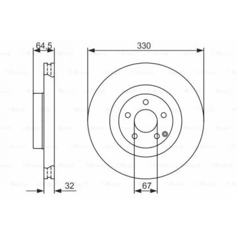 STABDŽIŲ DISKAS DB PRIEKINĖ AŠIS W211/S211/R230 02-12