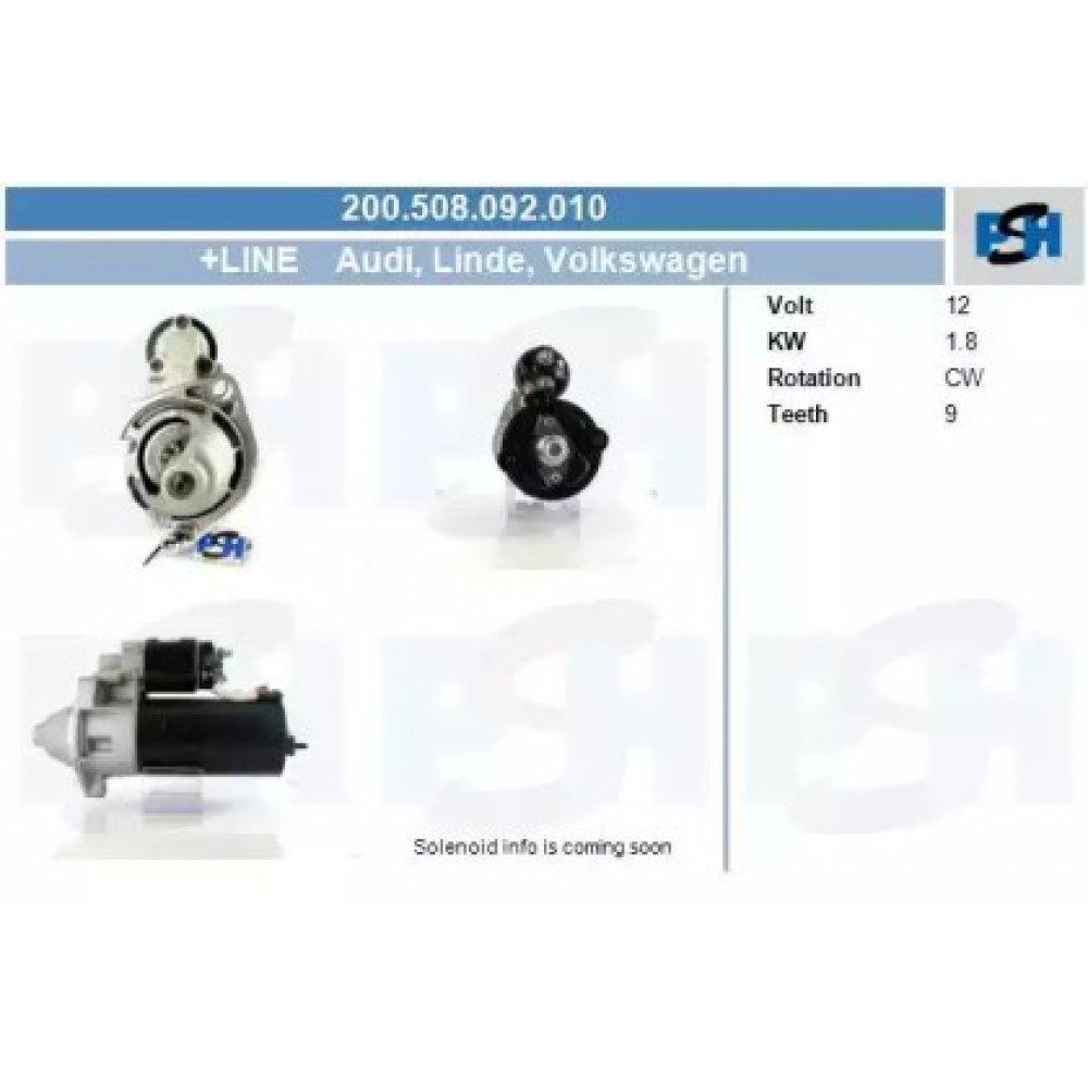 STARTERIS AUDI 80 1.9 DIESEL 08/89-08/91