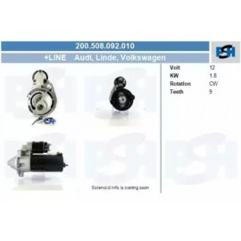 STARTERIS AUDI 80 1.9 DIESEL 08/89-08/91