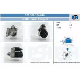 STARTERIS CITROEN BERLINGO 1,6VTI 09-