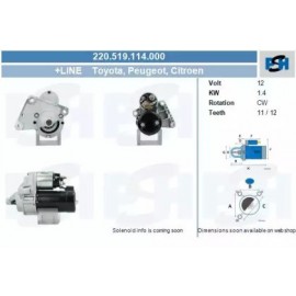 STARTERIS CITROEN C3 1.4 HDI 1.4 HDI 10/01-
