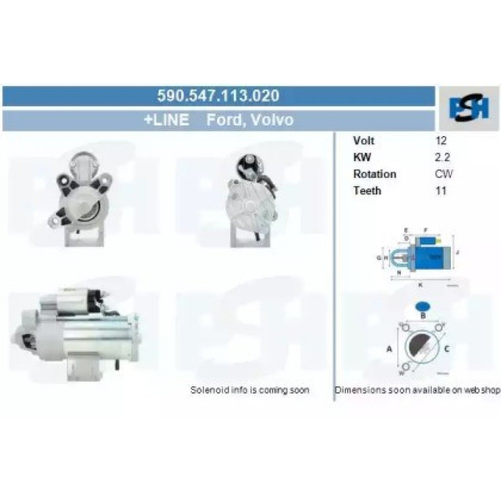 STARTERIS FORD FOCUS 2.0 TDCI 01/03-