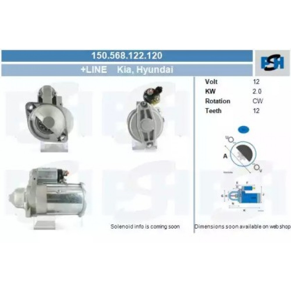 STARTERIS HYUNDAI I 30 2.0 CRDI 09.07-.
