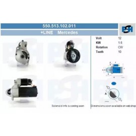 STARTERIS MERCEDES A160 OM 668.941 A 09.98-