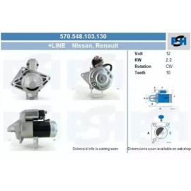 STARTERIS RENAULT MEGANE II/III /LAGUNA II/III 2,0DCI 05-