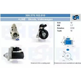 STARTERIS SKODA FABIA 1.9 SDI 11.04-.