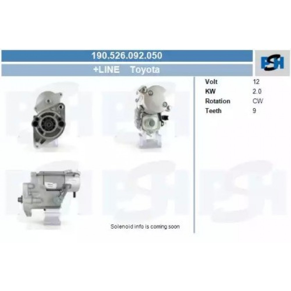 STARTERIS TOYOTA AURIS 1.4 D-4D 01.07-