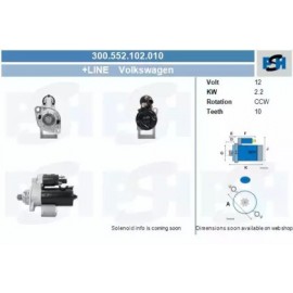 STARTERIS VOLKSWAGEN CALIFORNIA 2.5 TDI 01/03-