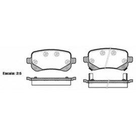 Stabdžių trinkelių rinkinys CHRYSLER VOYAGER/LANCIA VOYAGER/VW ROUTAN 2.0D-4.0 06.07