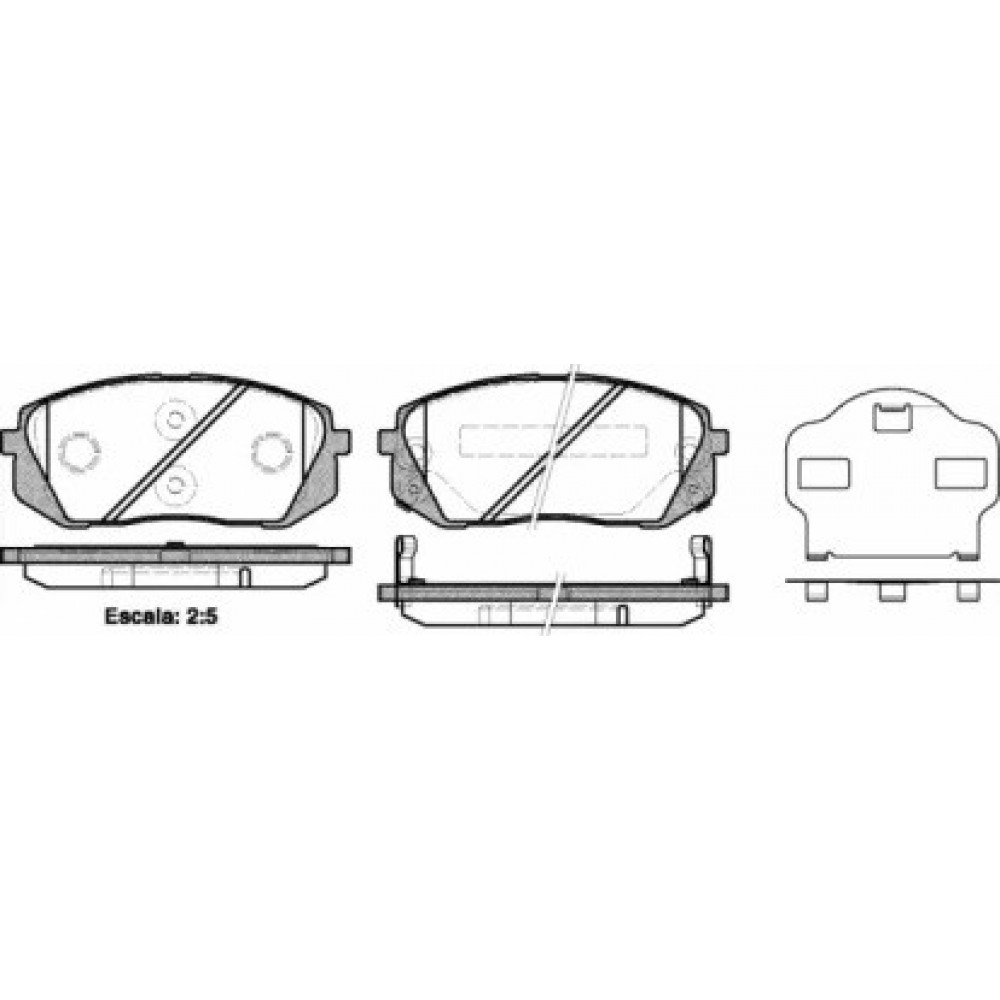 Stabdžių trinkelių rinkinys HYUNDAI,KIA