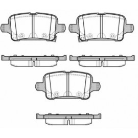 Stabdžių trinkelių rinkinys OPEL ASTRA K, INSIGNIA B 1.0-2.0D 06.15-