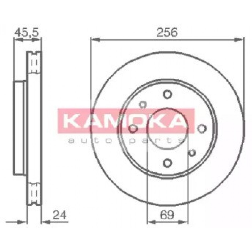 STABDŽIŲ DISKAS MITSUBISHI CARISMA 98-06,GALANT 88-00,VOLVO S40/V40 95-04