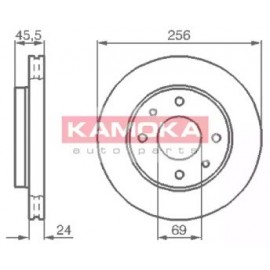 STABDŽIŲ DISKAS MITSUBISHI CARISMA 98-06,GALANT 88-00,VOLVO S40/V40 95-04
