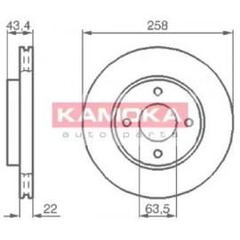 STABDŽIŲ DISKAS FORD FIESTA IV (JA_, JB_) 08/95-01/02 FOCUS Kombi (DNW) 02/99-11/04 FOCUS (DAW, DBW) 10/98-11/04 FIESTA V (JH_) 11/01-