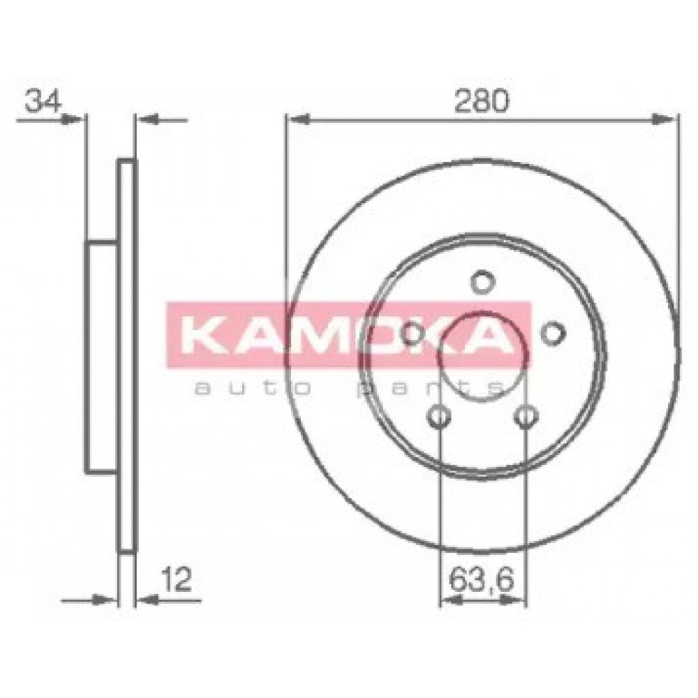 STABDŽIŲ DISKAS FORD MONDEO III Kombi (BWY) 11/00- MONDEO III (B5Y) 11/00-