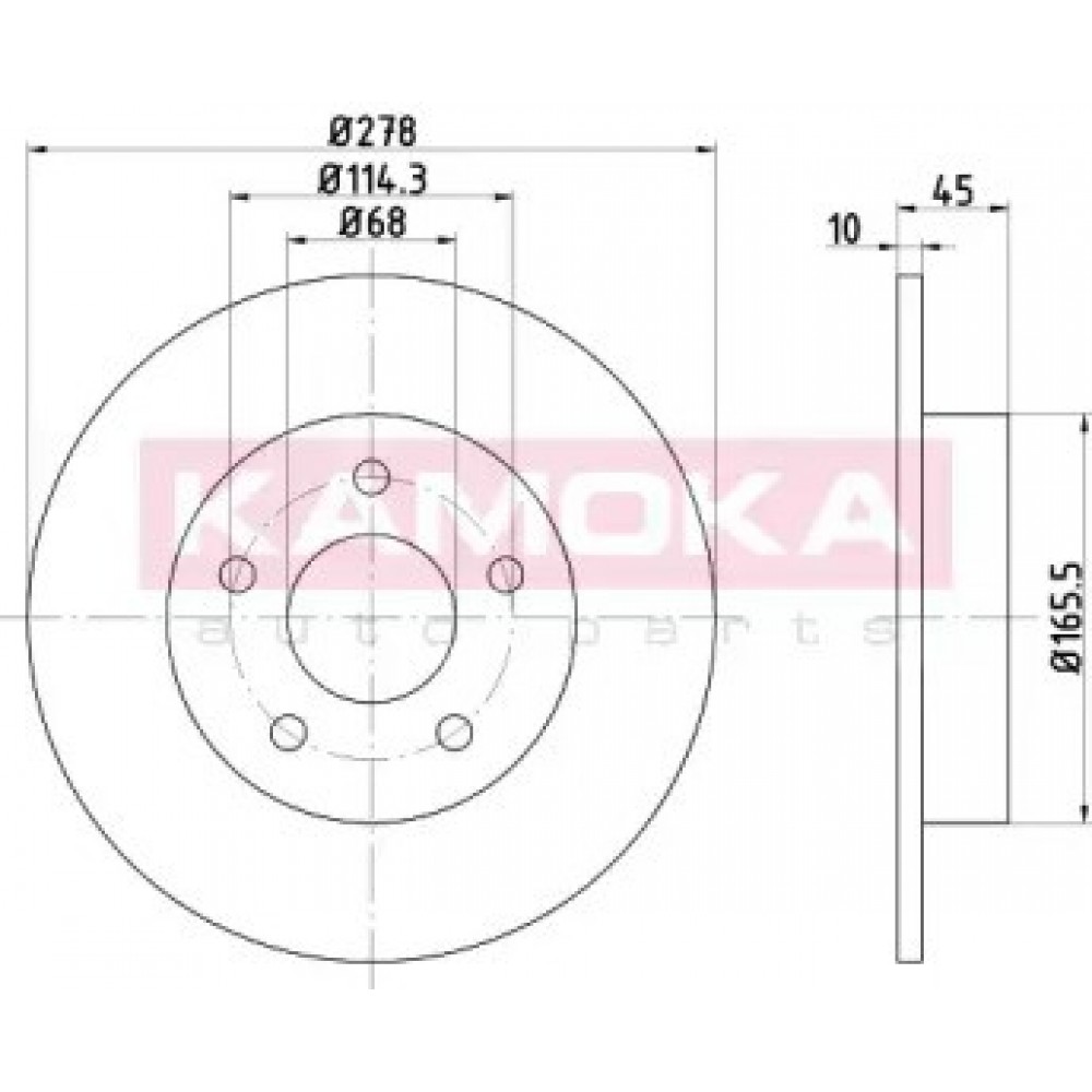 STABDŽIŲ DISKAS NISSAN ALMERA TINO (V10) 08/00- PRIMERA Traveller (WP12) 03/02- PRIMERA HATCHBACK (P12) 07/02-