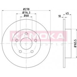 STABDŽIŲ DISKAS NISSAN ALMERA TINO (V10) 08/00- PRIMERA Traveller (WP12) 03/02- PRIMERA HATCHBACK (P12) 07/02-